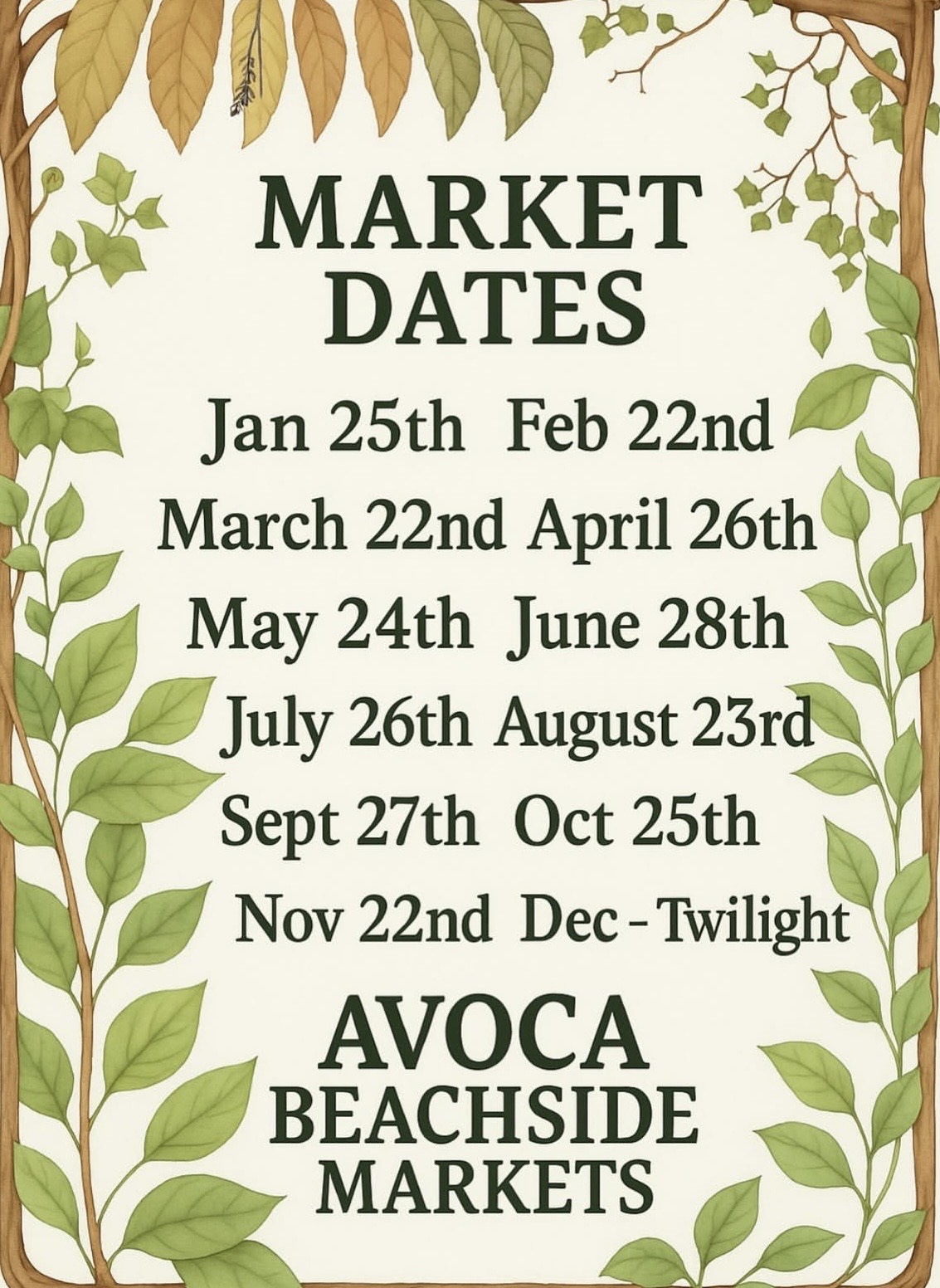 2026 Avoca Markets